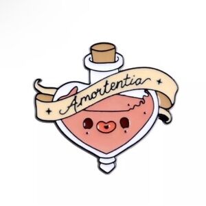 Harry Potter Enamel Metal Pin Magic Potion Amortentia  Powerful Love Pot…